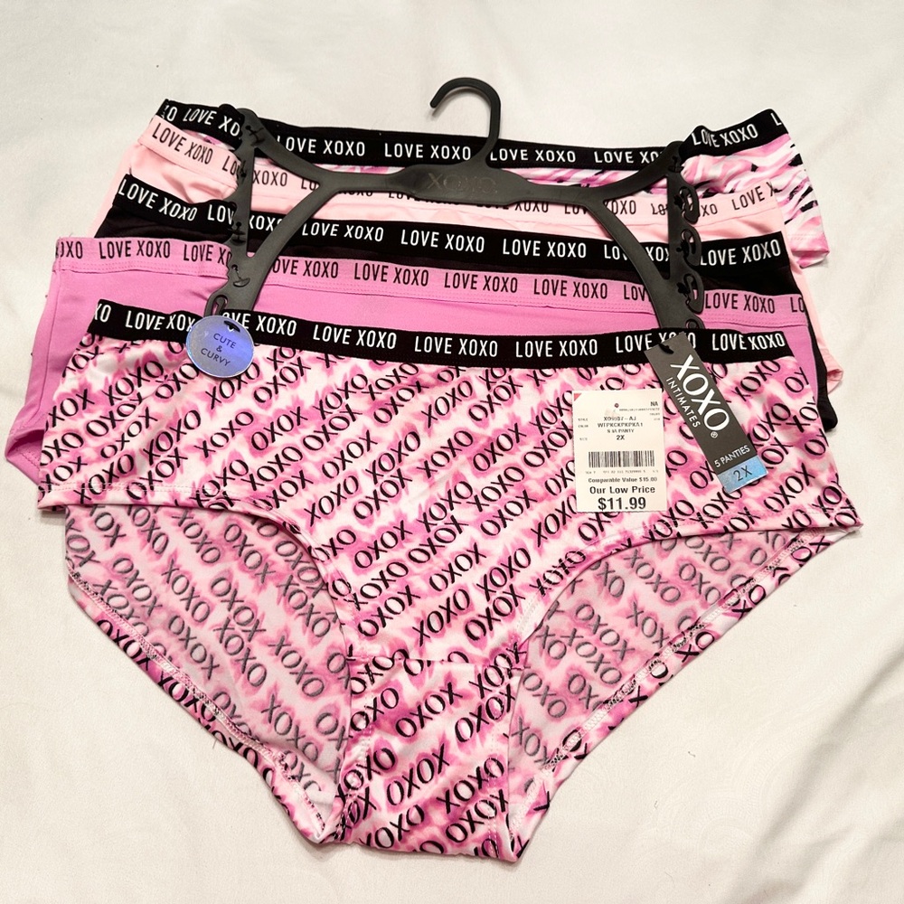 NWT! 5 pack plus size 2X panties